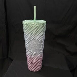 Starbucks Limited Edition Pastel Swirl Tumbler with Straw